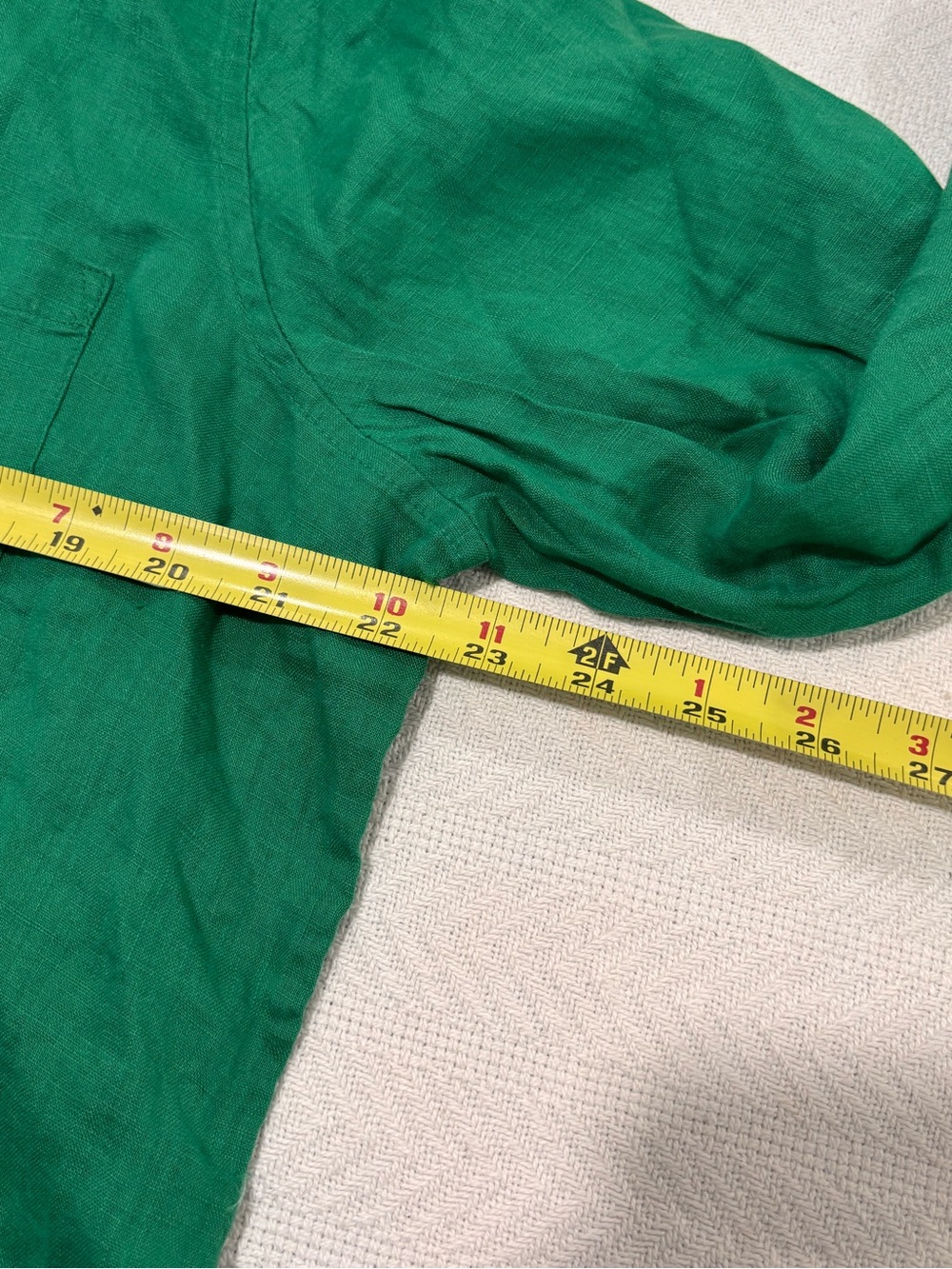 🟡Lilly Pulitzer Vibrant Green Button-Down Linen Shirt - Picture 6 of 8